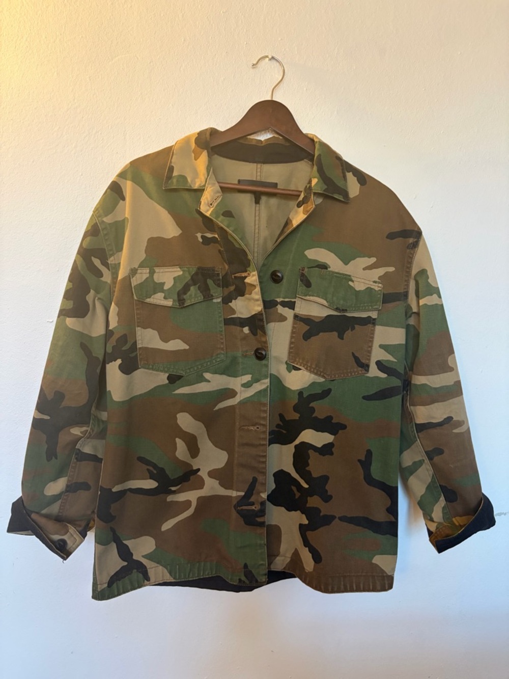 rag & bone Camouflage Military Field Jacket in Green/Brown